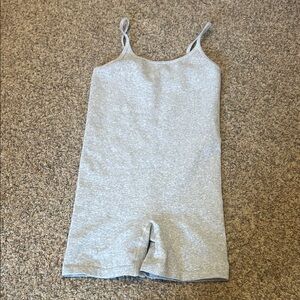 Forever 21 Gray Spaghetti Strap Body suit